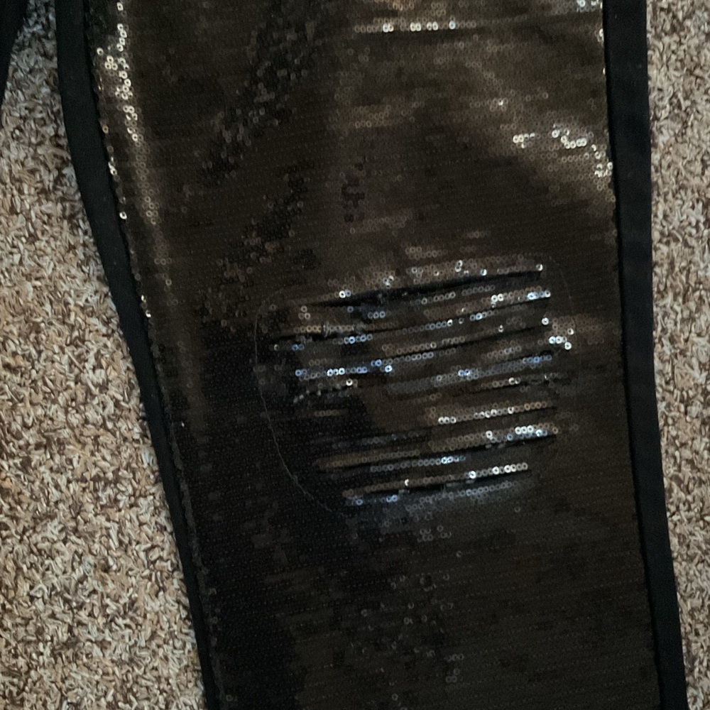 Express High-Rise Black Sequin Jeans - Picture 7 of 13